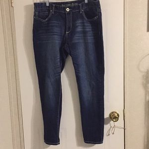 Rhythm in blues plus size skinny jeans